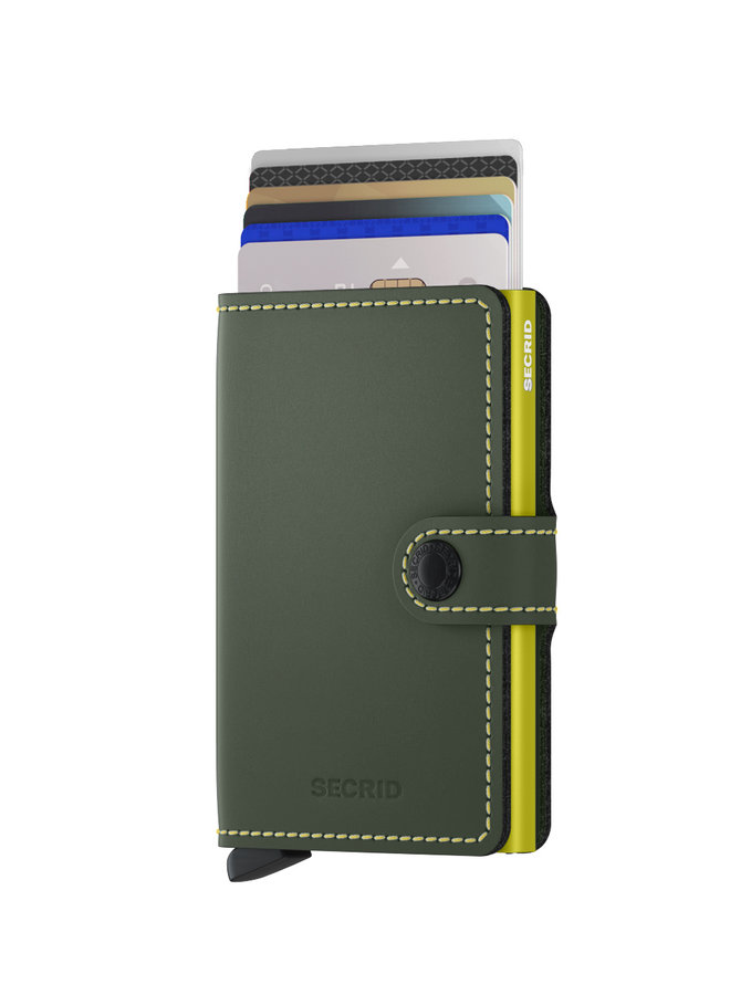 MM Secrid Miniwallet Matte green & Lime