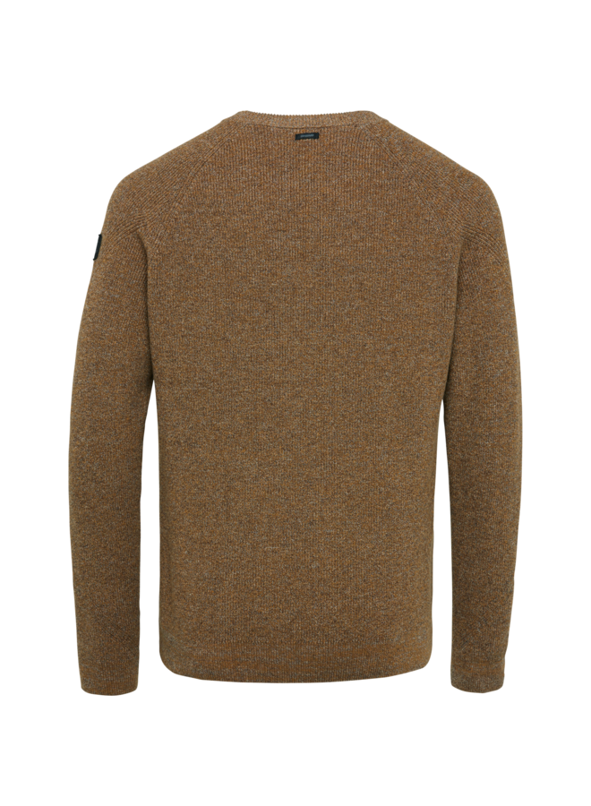 VKW2210300 8187 Vanguard Crewneck cotton mouline Golden Brown