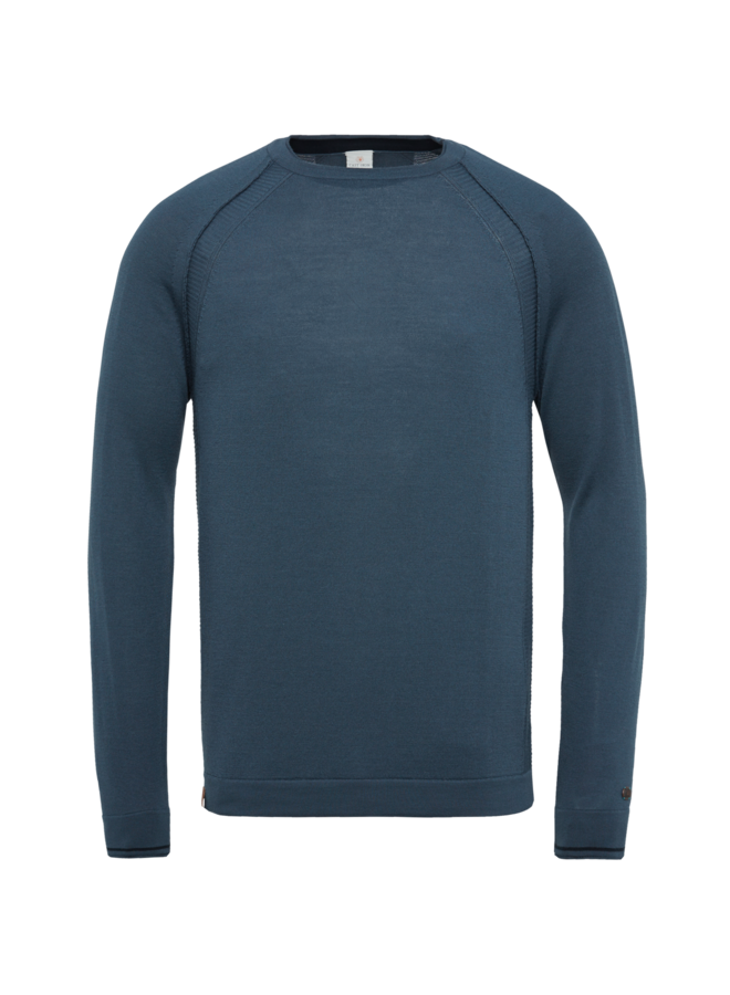 CKW2210354 5434 Cast Iron Crewneck slim fit merino crew