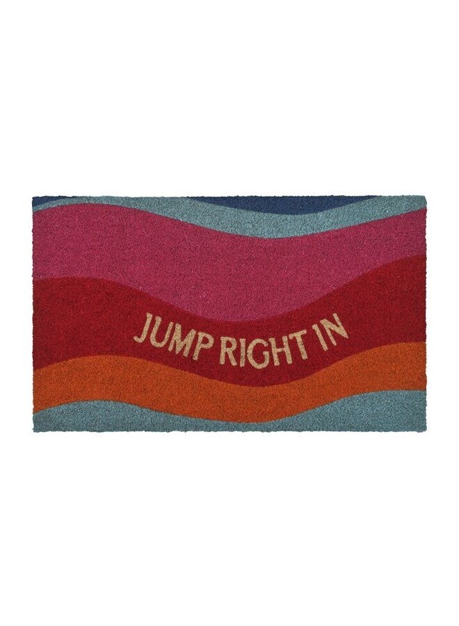 Doormat jump right in multicolour