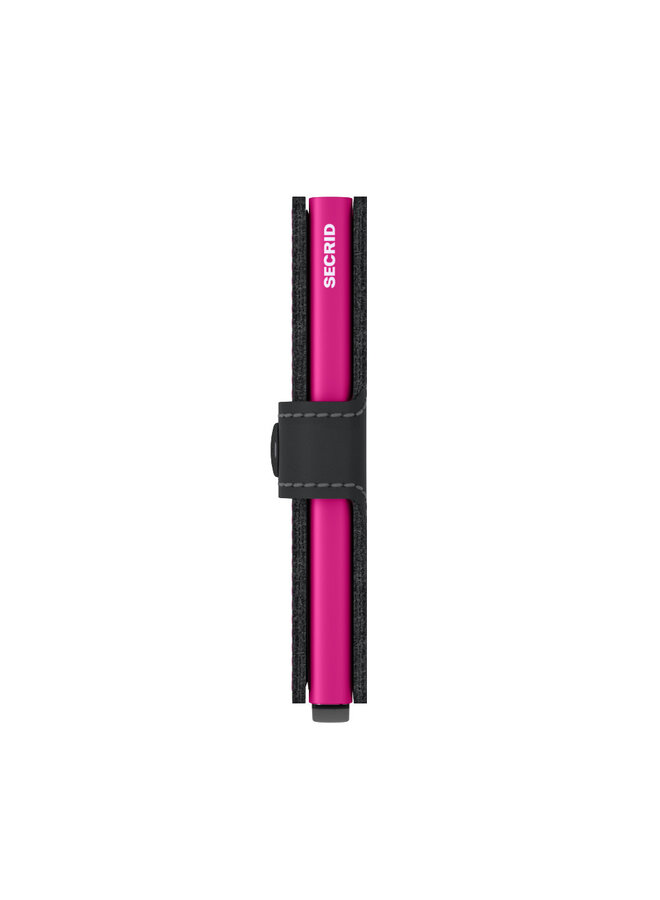 MM Secrid Miniwallet Matte black & Fuchsia
