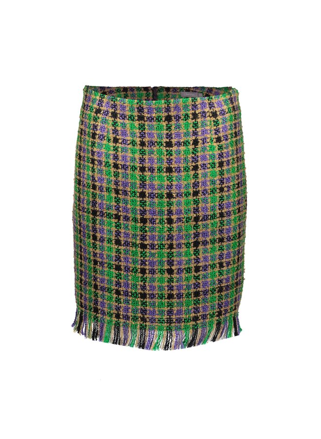 36550-20 530 Geisha Skirt green/purple sand combi