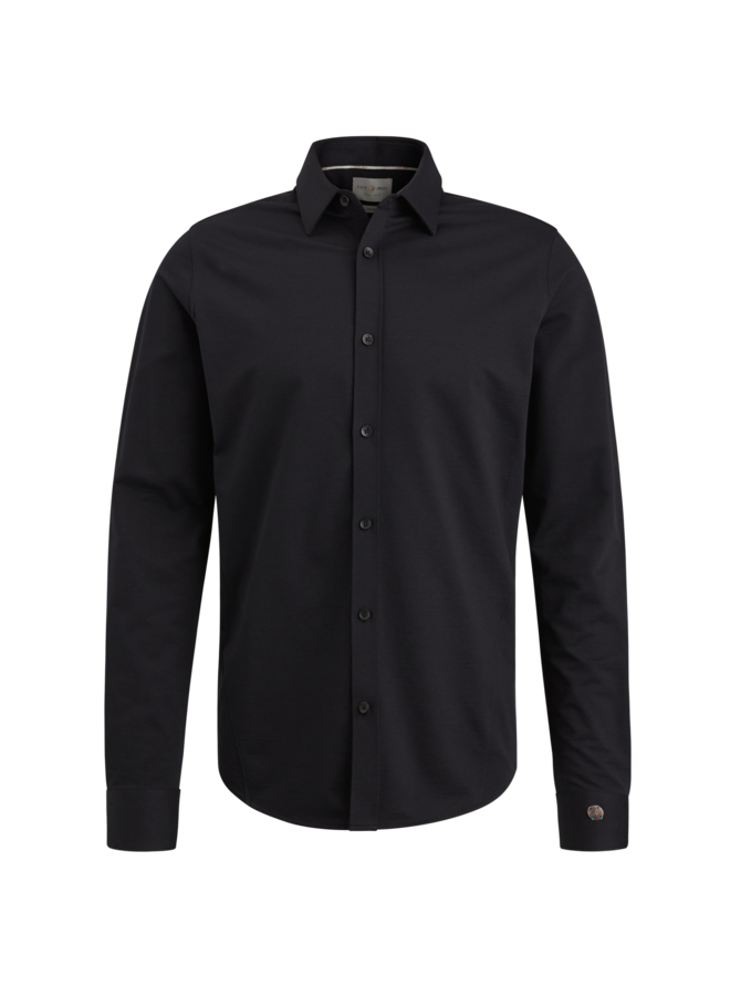 CSI2309226 999 Cast Iron Long Sleeve Shirt Twill Jersey 2 tone Black