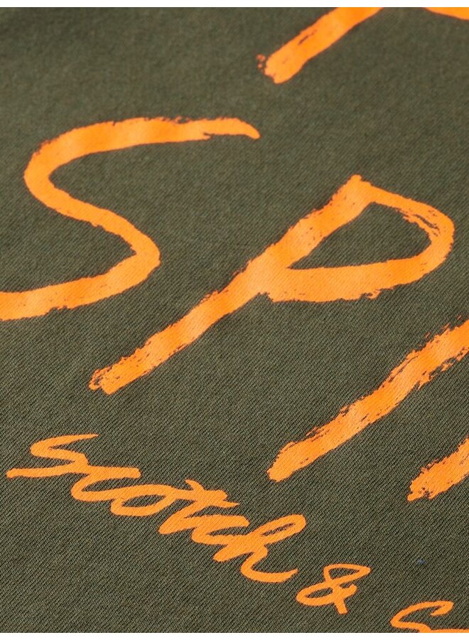 176845 0360 Scotch & Soda Monographic T-shirt Military