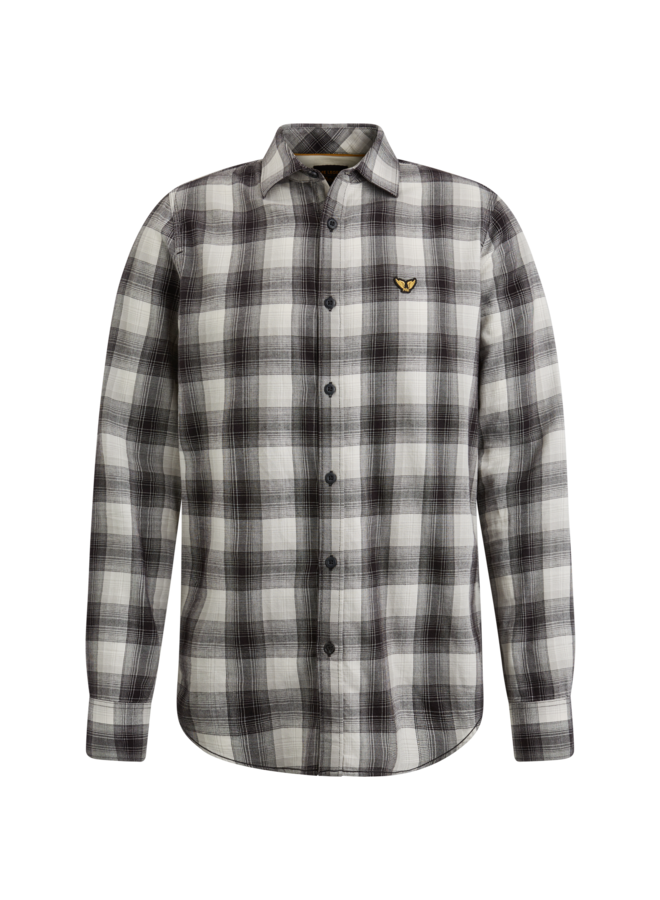 PSI2310200 7014 PME Legend Long Sleeve Shirt Ctn Twill Check Silver Birch