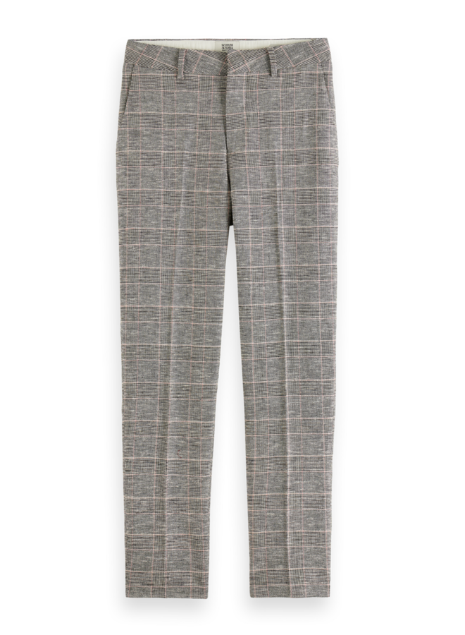 176974 6401 Scotch & Soda Lowry - mid rise slim prince of wales pant Prince of wales check