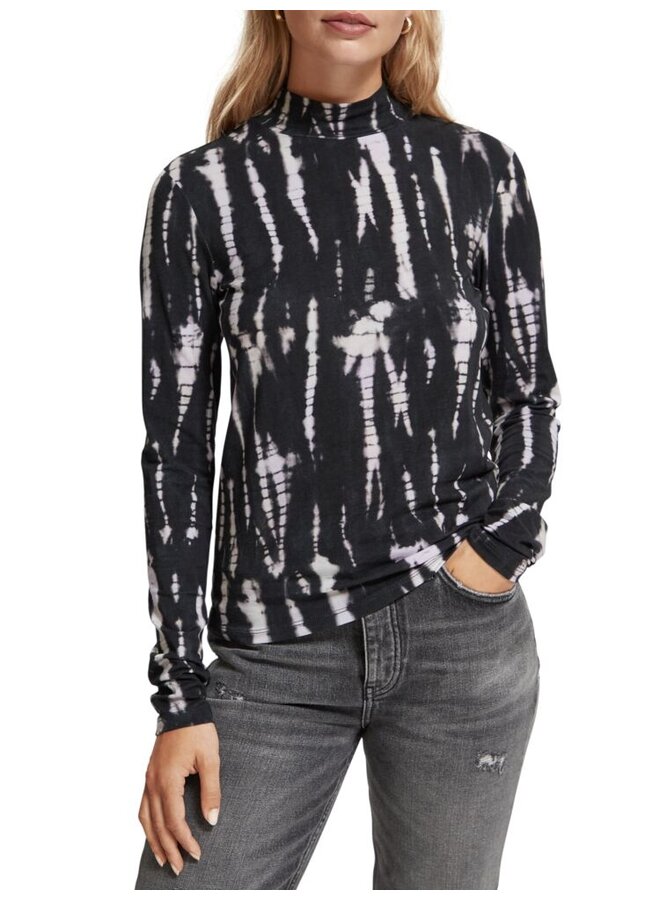176293 6983 Scotch & Soda All over printed long sleeved T-shirt Tie Dye Rope