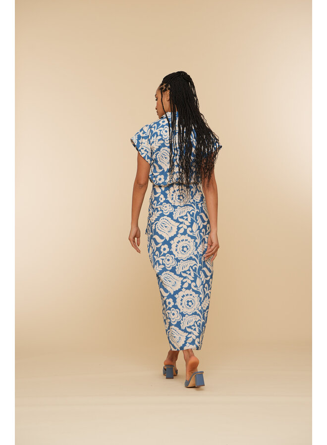 46200-20 625 Geisha Skirt blue/off-white