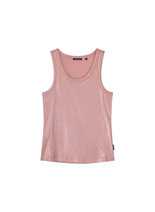 3s4873-5138 554 Summum Rib tanktop cotton rib  Antiquepink