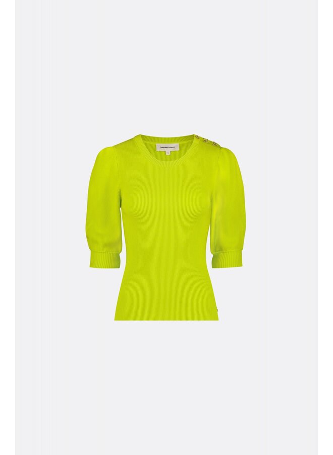 CLT-173-PUL-SS24 Fabienne Chapot Lillian SS Pullover Lovely Lime