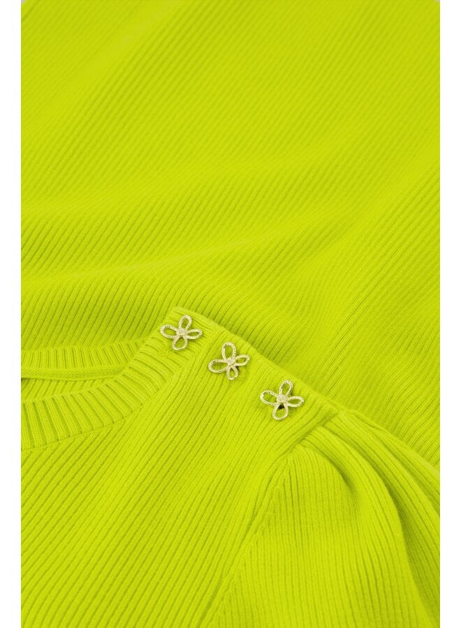 CLT-173-PUL-SS24 Fabienne Chapot Lillian SS Pullover Lovely Lime