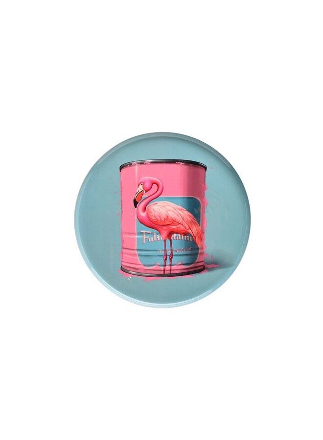 Love trays M, Flamingo round blue