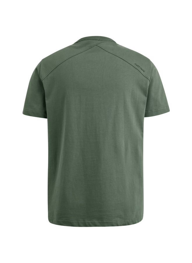 CTSS2402552 6495 Cast Iron short sleeve r-neck heavy co jersey regular fit Green
