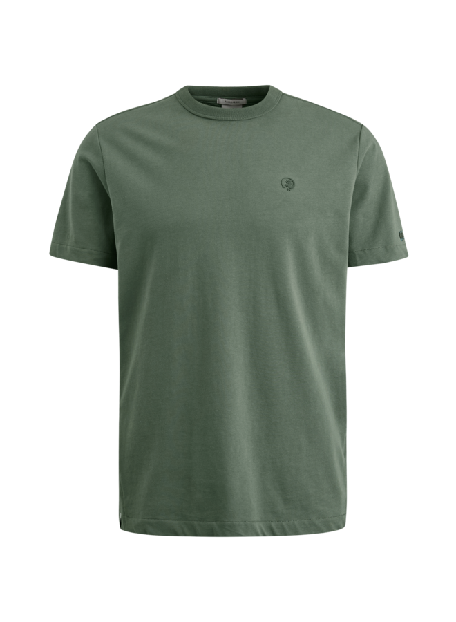 CTSS2402552 6495 Cast Iron short sleeve r-neck heavy co jersey regular fit Green