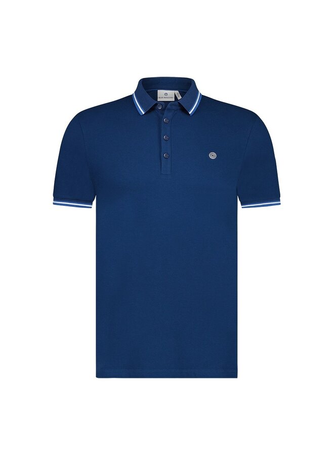 KBIS24-M24 Blue Industry polo cobalt