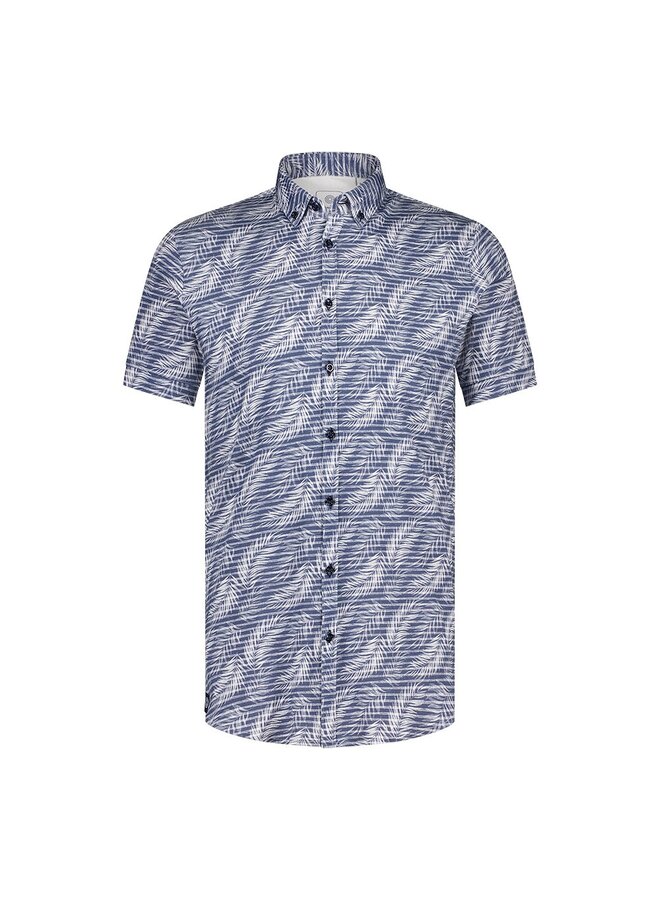 4134.41 Blue Industry Jersey shirt short sleeve  kobalt