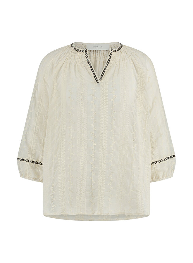 SS24044717 Nukus Summer Blouse Off White