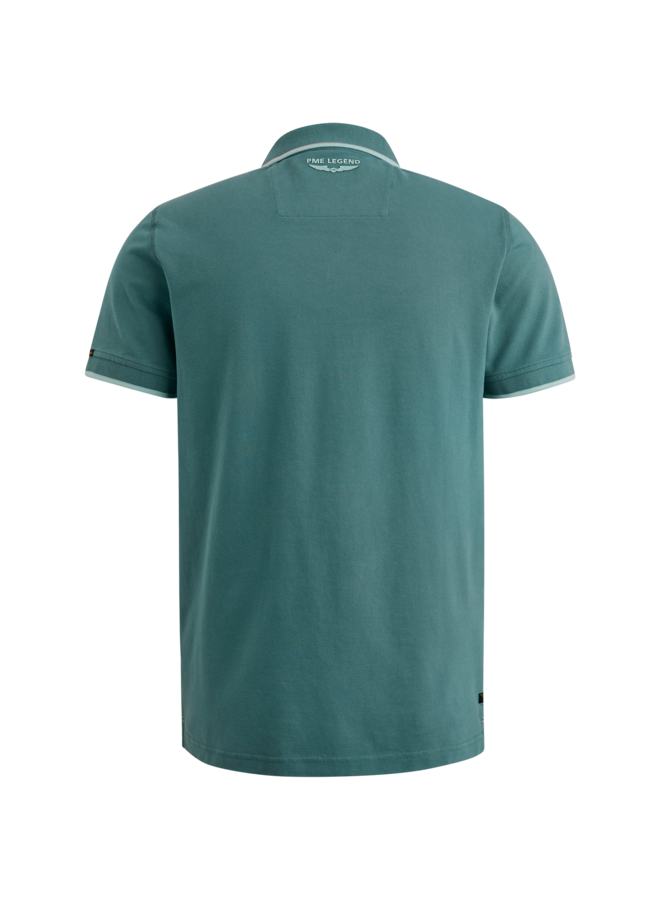 PPSS2403851 6019 PME Legend short sleeve polo stretch pique Green