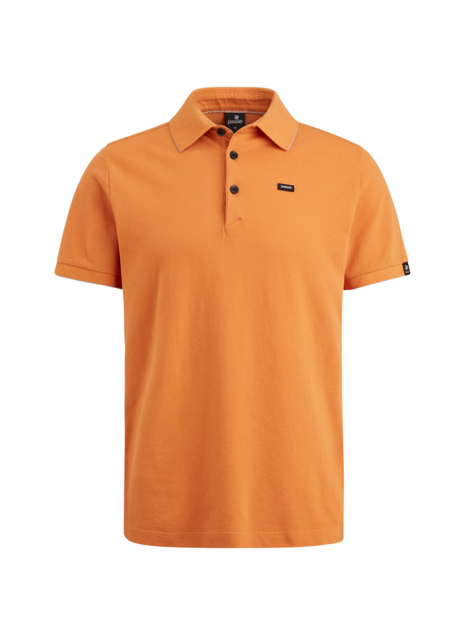 VPSS2403828 2017 Vanguard short sleeve polo pique waffle structure Orange