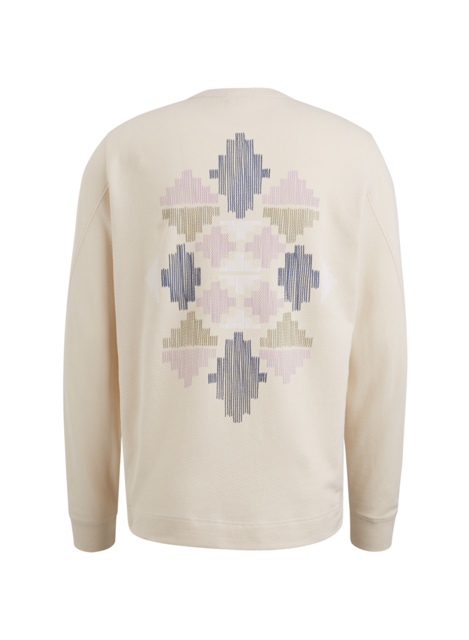 CLS2403250 7176 Cast Iron long sleeve r-neck popcorn Beige