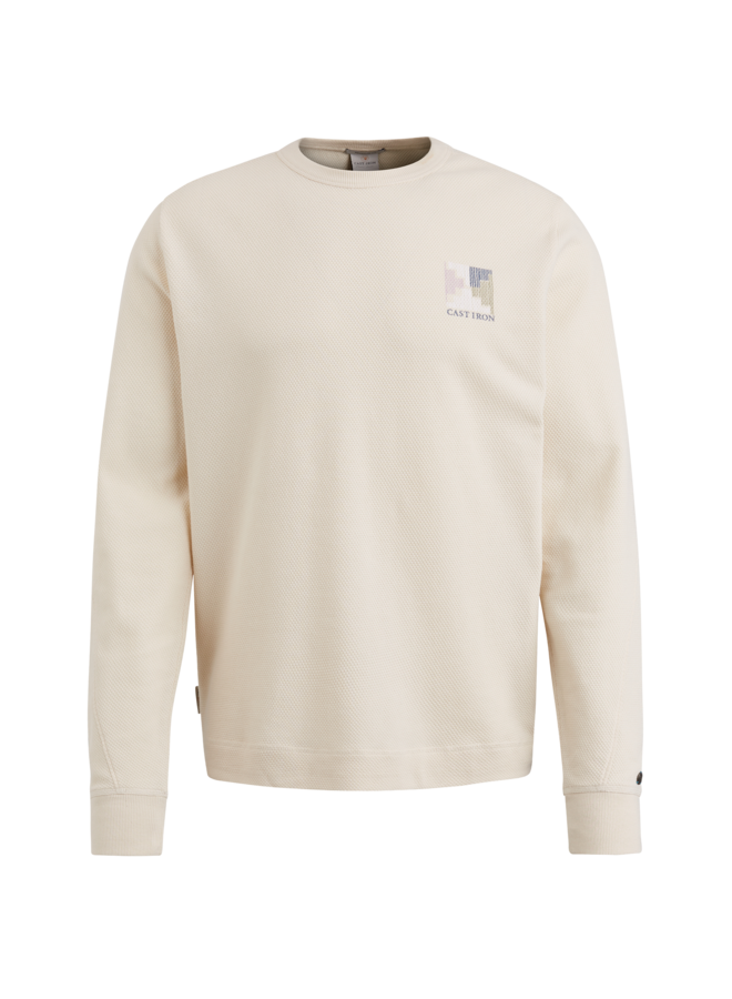 CLS2403250 7176 Cast Iron long sleeve r-neck popcorn Beige