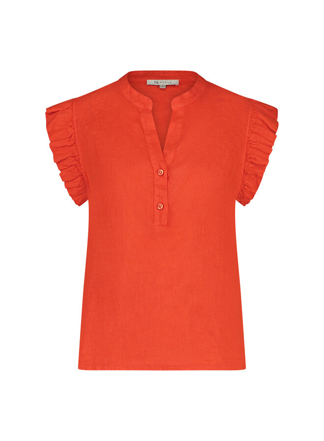 SS24016661 Nukus Cosie Top Coral