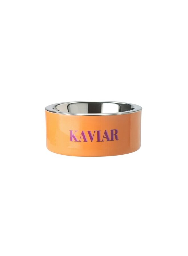 Love Pets drink bowl S, Kaviar neon orange