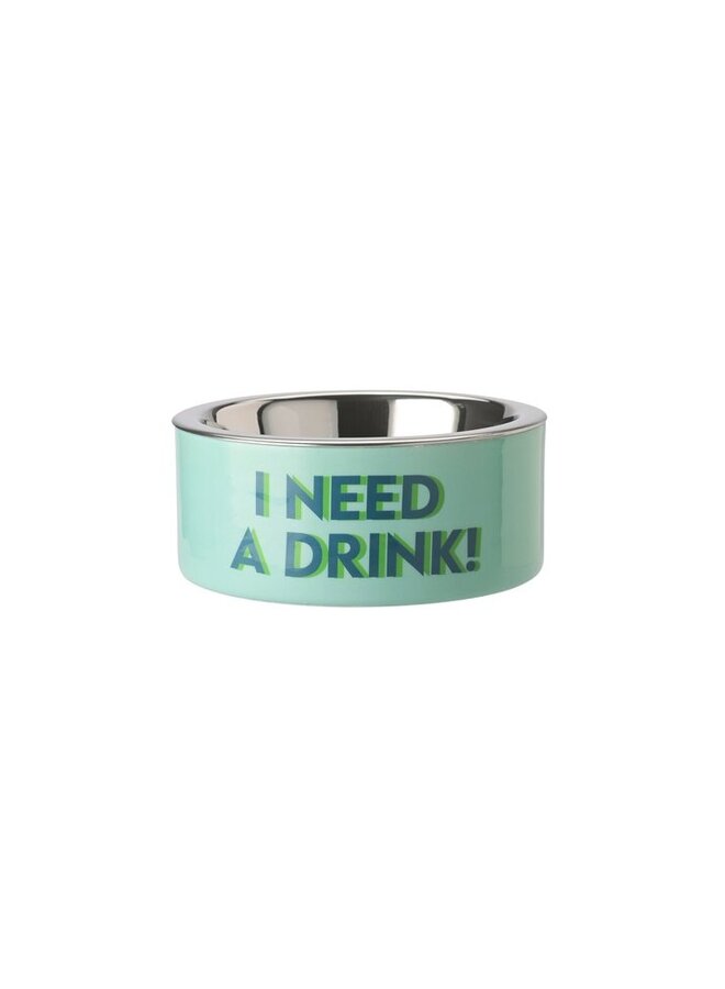 Love Pets drink bowl S, I need a drink mint