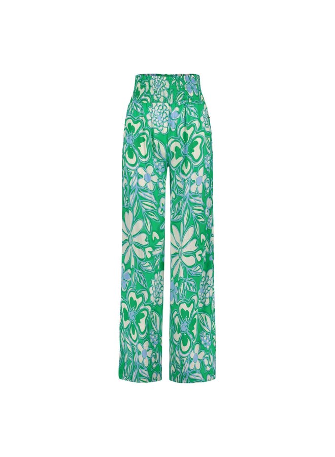 CLT-284-TRS-SS24 Fabienne Chapot Palapa Trousers Green Apple/Grass Is