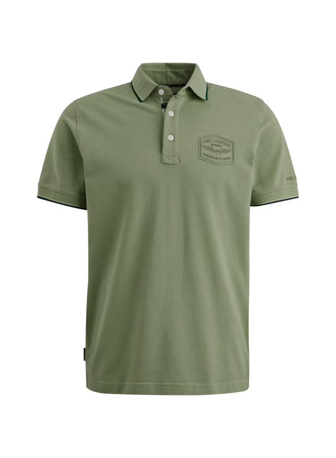 PPSS2404867 6415 PME Legend short sleeve polo stretch pique package Green