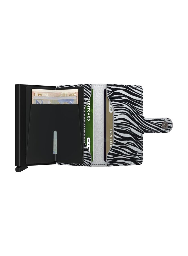 MZA Secrid Miniwallet zebra light Grey