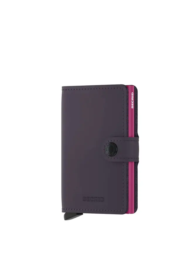 Miniwallet Matte Dark purple-Fuchsia