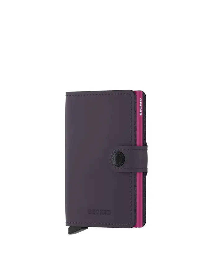 MM Secrid Miniwallet Matte Dark purple-Fuchsia