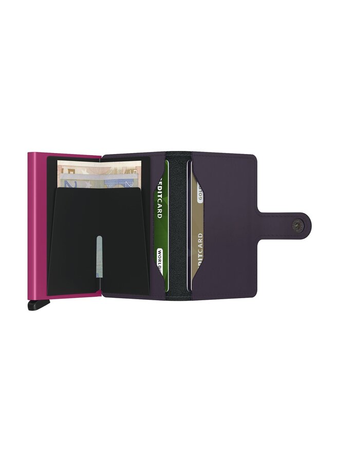 Miniwallet Matte Dark purple-Fuchsia