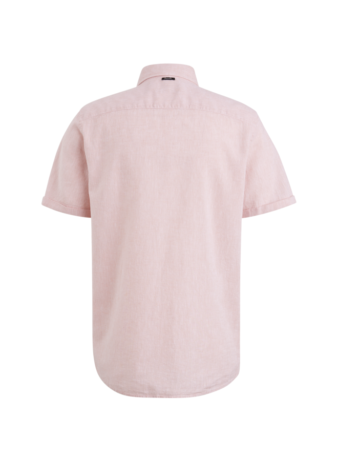 VSIS2405270 3208 Vanguard short sleeve shirt linen cotton blend Pink