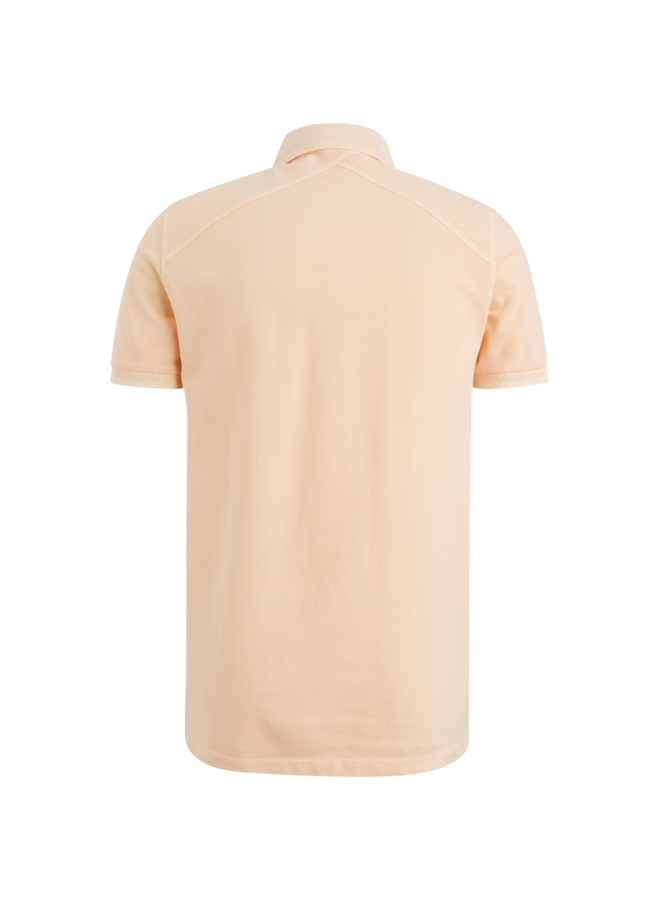 CPSS2405892 2056 Cast Iron short sleeve polo pique garment dyed Orange