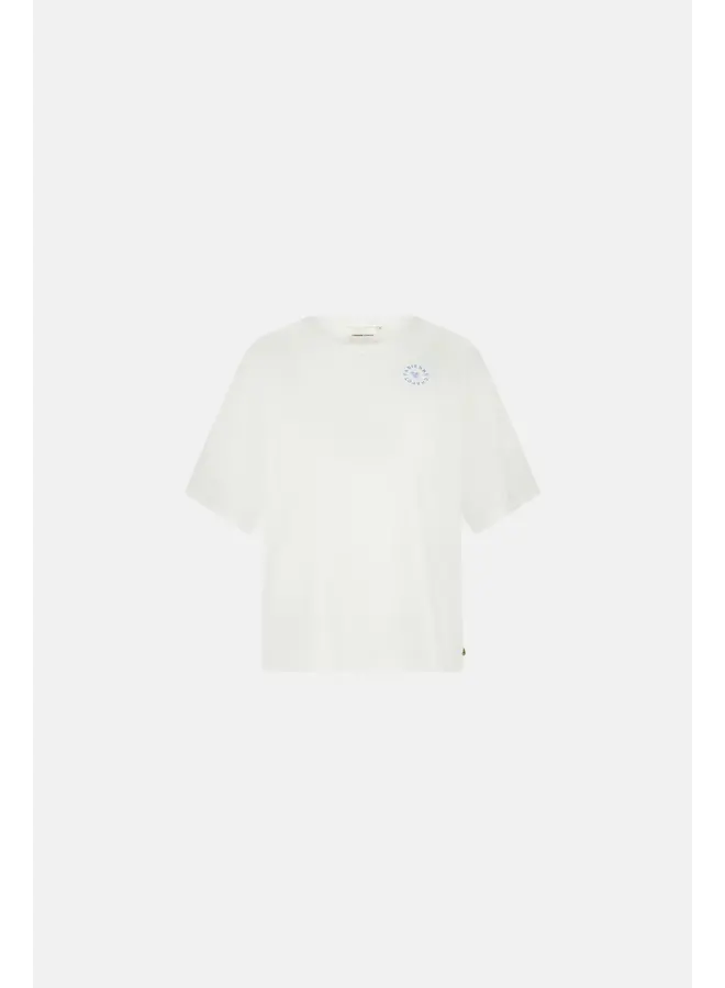 CLT-291-TSH-SS24 Fabienne Chapot Fay Bloom T-shirt Cream White UNI