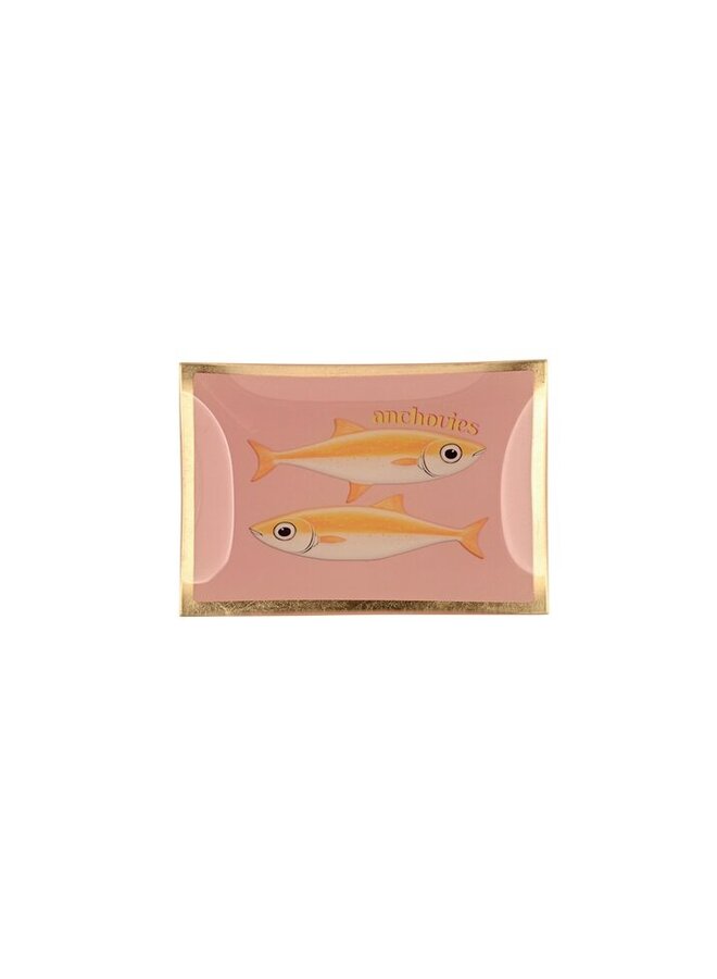 Love plate glass M anchovies pink