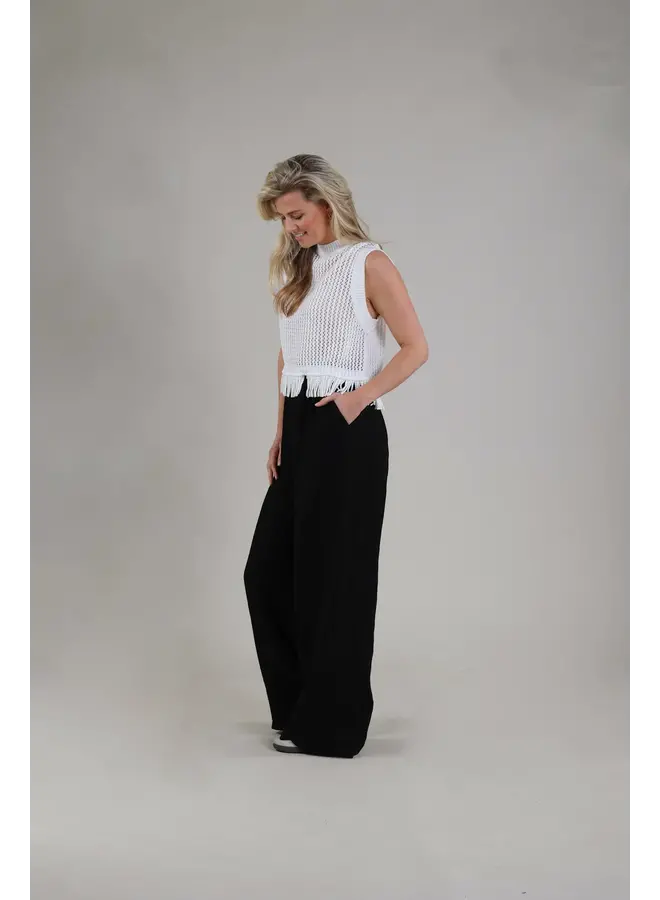 SS24031105 Nukus Silky Pants Black