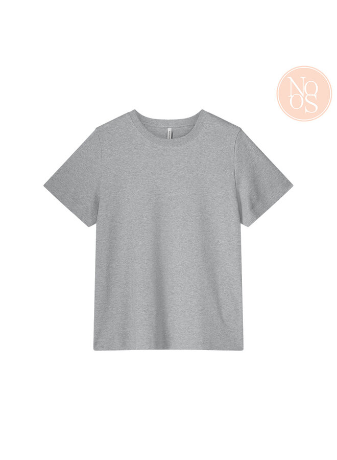 Lyon-30645 815 Summum Short sleeve top Classic Cotton Tee Lightgreymelange