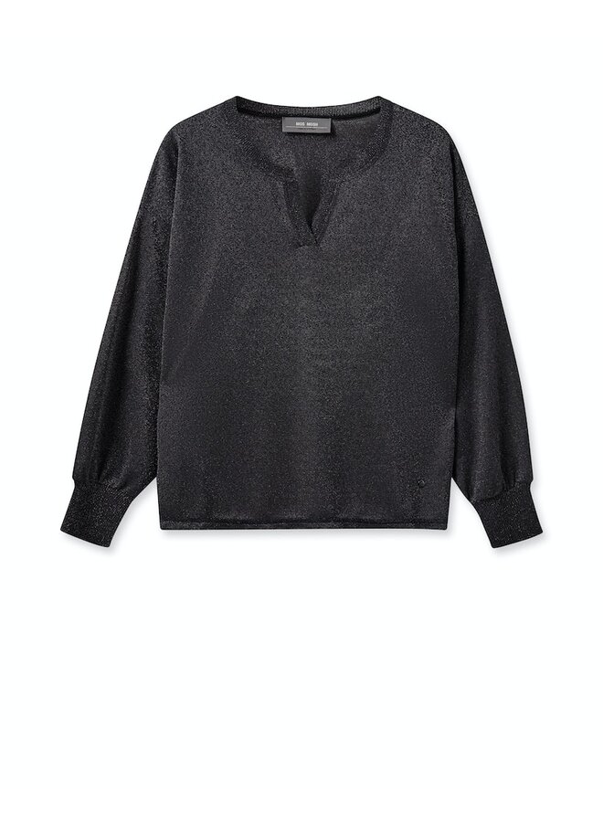 164470 801 MosMosh MMKilana LS Blouse Black