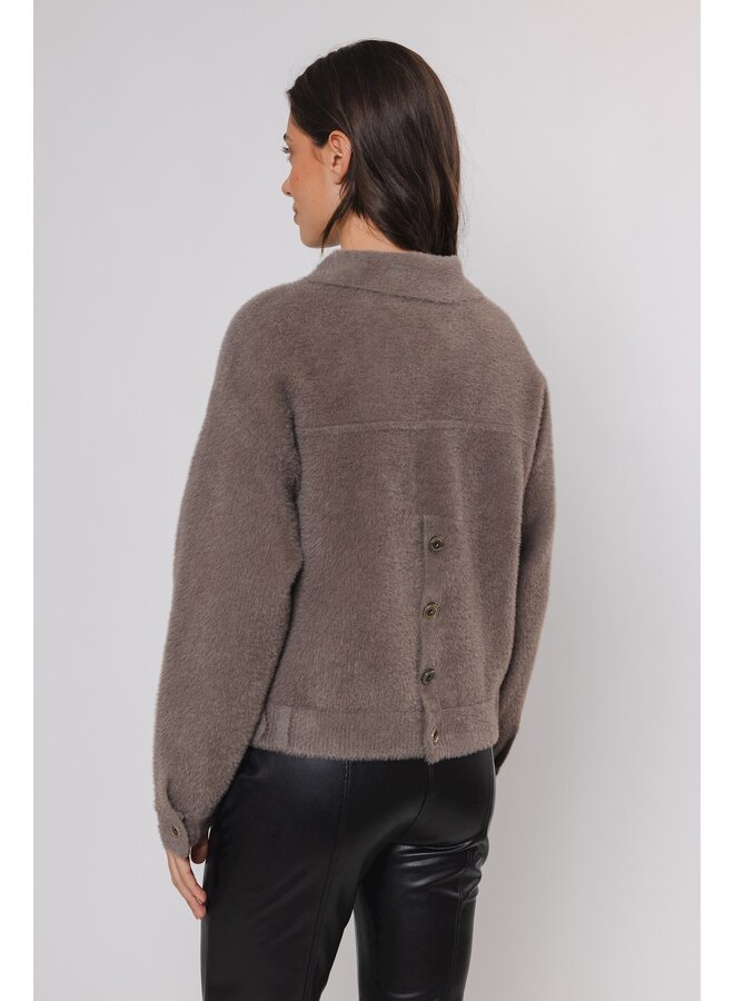 Bubbly.700NOOS Rino en Pelle Boxy jacket Taupe
