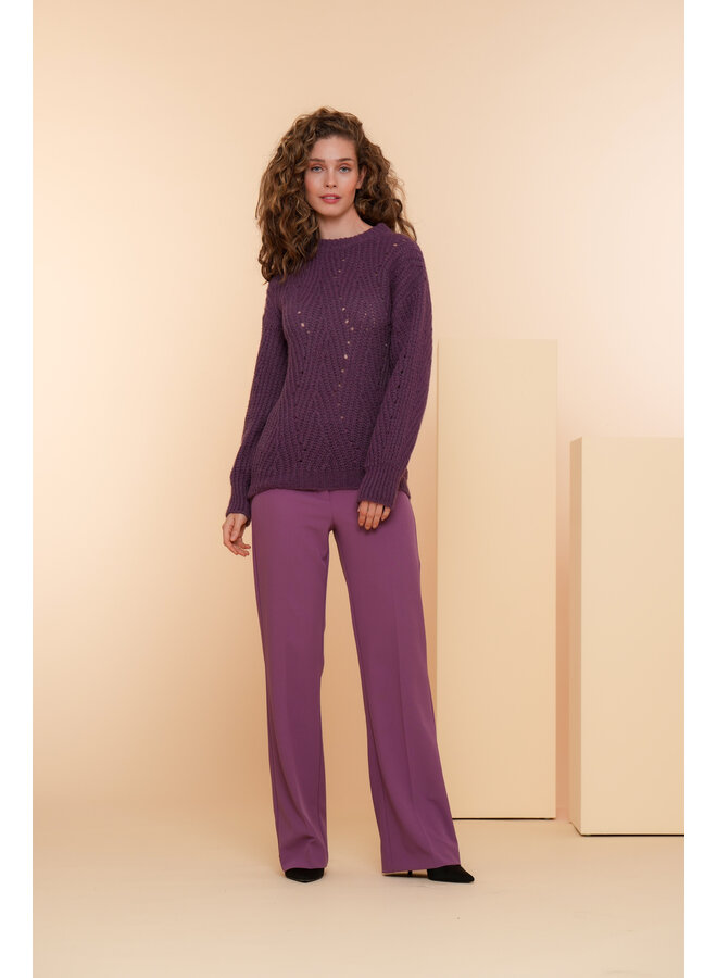44580-70 330 Geisha Pullover ajour mauve