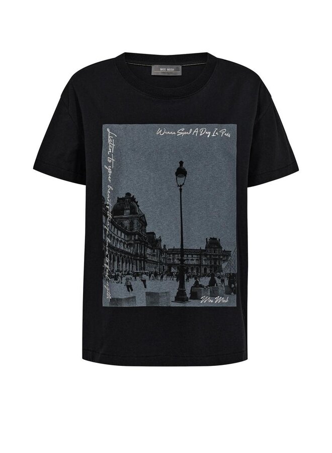 164510 801 MosMosh MM Solène O-SS Tee Black