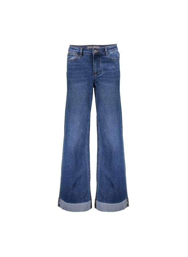 41517-10 812 Geisha Jeans wide blue denim stonewash