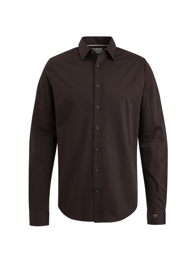 CSI2409218 8088 Cast Iron Long Sleeve Shirt Twill Jersey 2 tone Coffee Bean