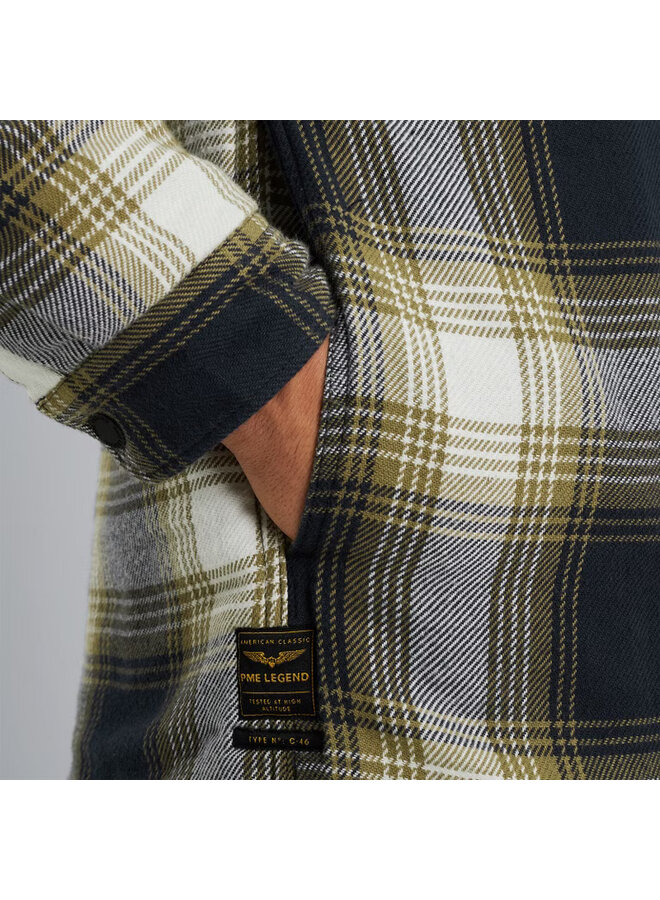 PSI2408216 5281 PME Legend Long Sleeve Shirt Ctn Flanel Check Quilted Salute