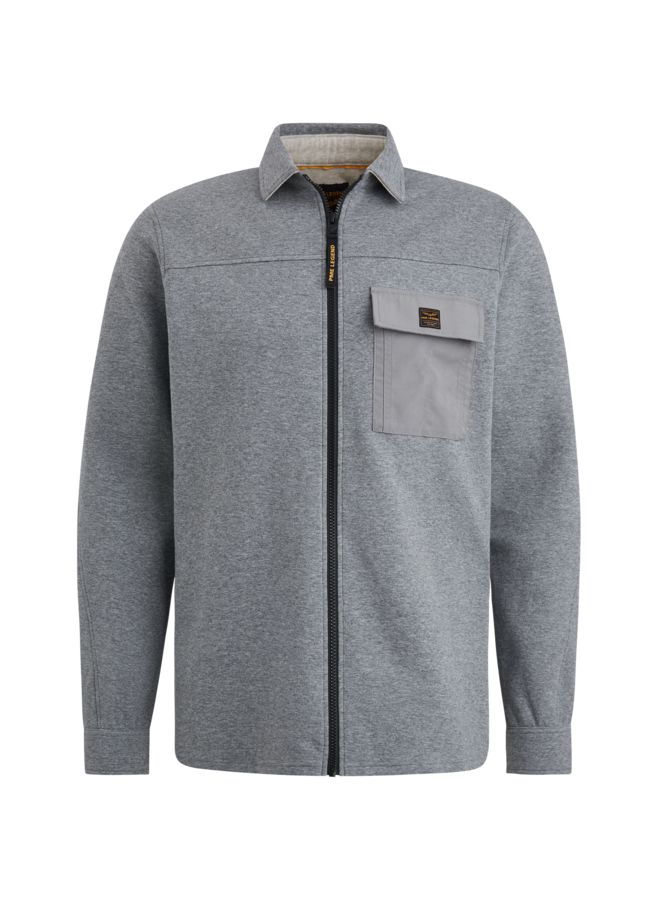 PSI2409231 940 PME Legend Long Sleeve Shirt Spacer Sweat Mid Grey Melee
