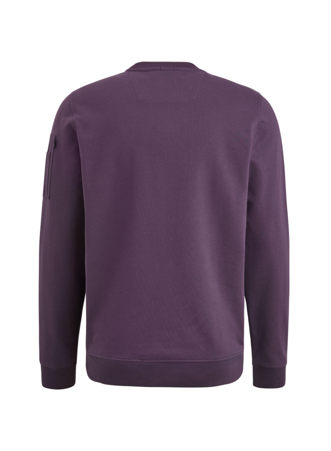 PLS2409499 4343 PME Legend Crewneck Airstrip sweat Plum Perfect