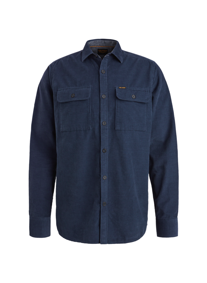 PSI2410206 5426 PME Legend Long Sleeve Shirt Fine Waffle Corduroy Naval Academy